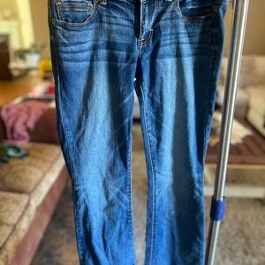 American Eagle Outfitters Dark Blue Straight Leg Jeans